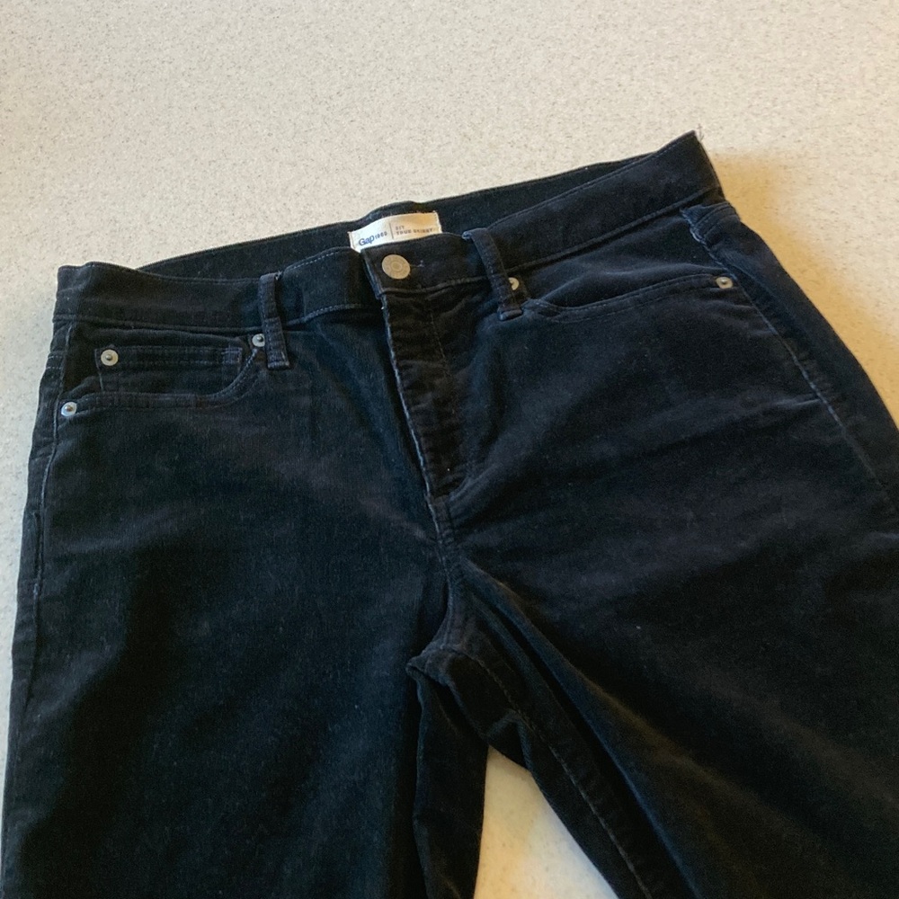 GAP Black Skinny Corduroy Jeans Women Size 31 Tall - Picture 15 of 16